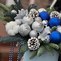 Новогодние композиции в Цветочном №1